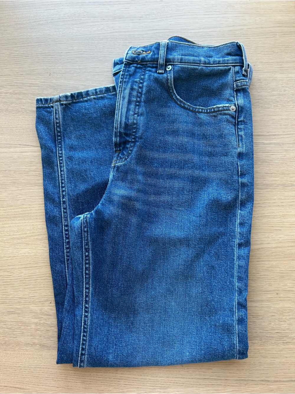 Everlane Straight Blue Denim Jeans